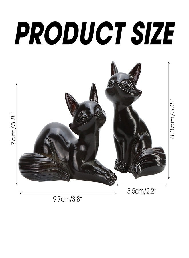 BuleVina 2PCS Color Changing Tea Pet Set, Handcrafted Resin Feng Shui Kungfu Lucky Tea Decoration Ornament for Gongfu Teahouse Teatable - Image 2