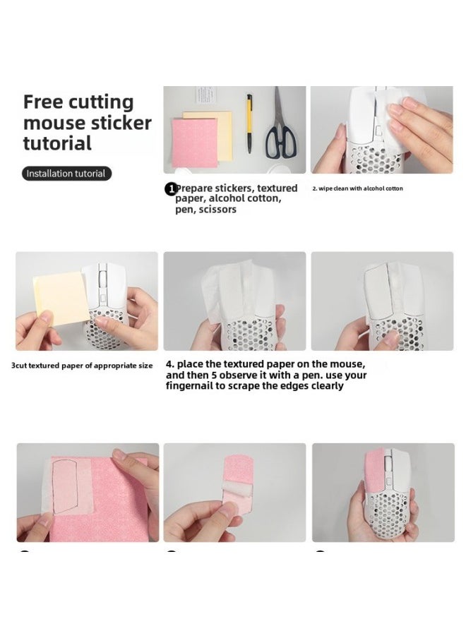 Generic - Universal Universal Mouse Non-slip Stickers Diy Mouse Stickers Back Stickers Side Skirts Sweat-absorbent Sweat-proof Palm Stickers Keyboard Camera-Color: 1 Gradient Color Print - Image 1