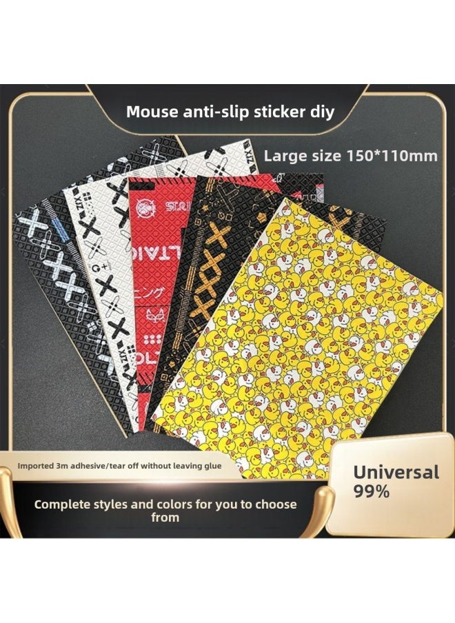 Generic - Universal Universal Mouse Non-slip Stickers Diy Mouse Stickers Back Stickers Side Skirts Sweat-absorbent Sweat-proof Palm Stickers Keyboard Camera-Color: 1 Gradient Color Print - Image 1