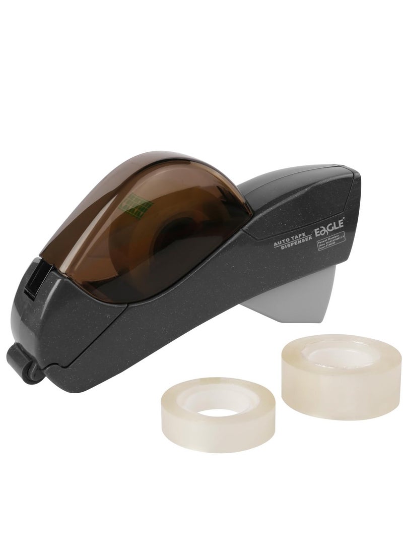 Eagle Automatic Tape Dispenser, Tape  Single Handheld Design perfect for Christmas and home gift wrapping, Free 1 Roll of 0.75 Inch (19 mm) Tapes Gray - Image 2