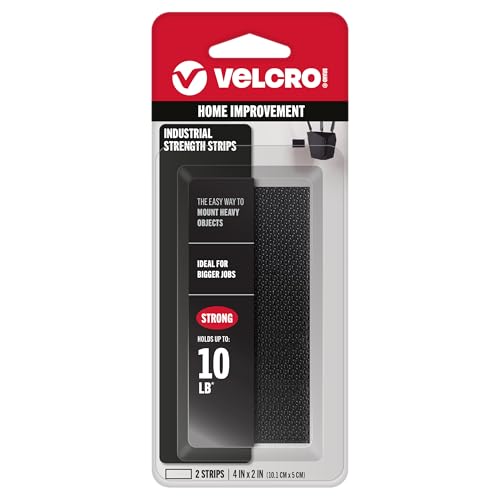 VELCRO Brand مشابك فلكرو الصناعية القوية | لاصق لاصق | قوة احترافية تتحمل حتى 10 أرطال على الأسطح الناعمة | للاستخدام الداخلي والخارجي | عبوة 2 (عبوة واحدة) - Image 1