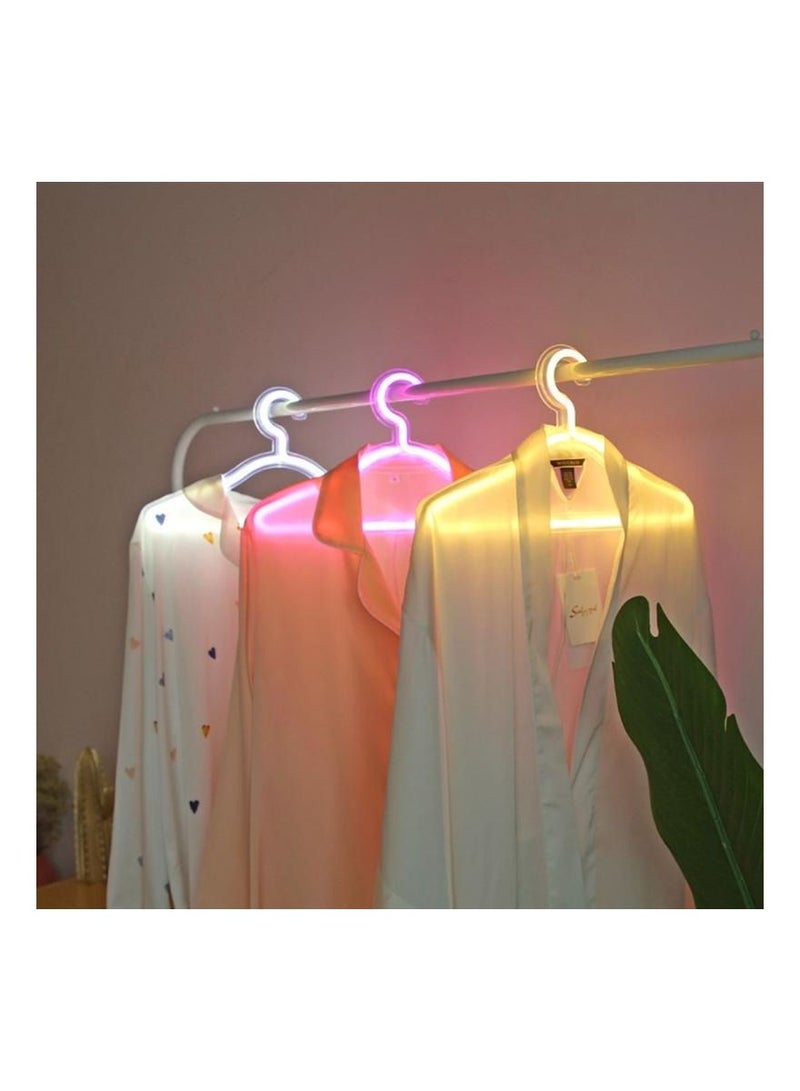 2 pcs LED Neon Light Sign Clothes Stand USB Powered Decorative Lights Hanger Light for Bedroom Clothing Store Wall Décor  - Image 1