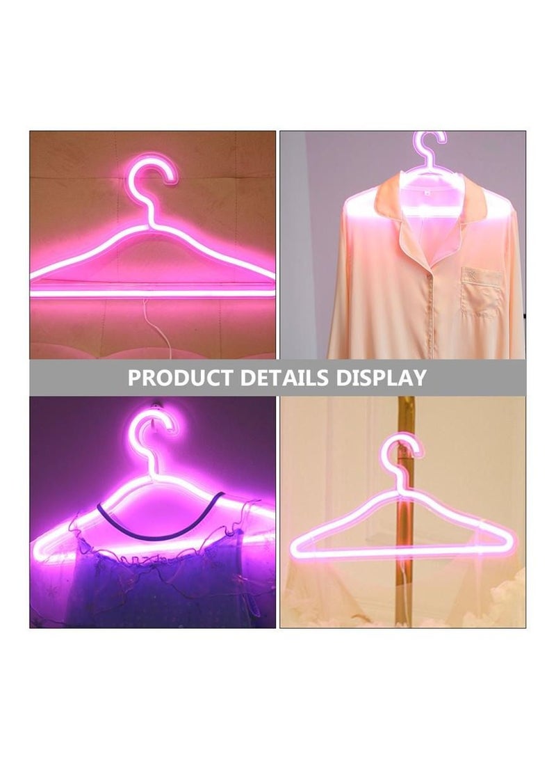 2 pcs LED Neon Light Sign Clothes Stand USB Powered Decorative Lights Hanger Light for Bedroom Clothing Store Wall Décor  - Image 4