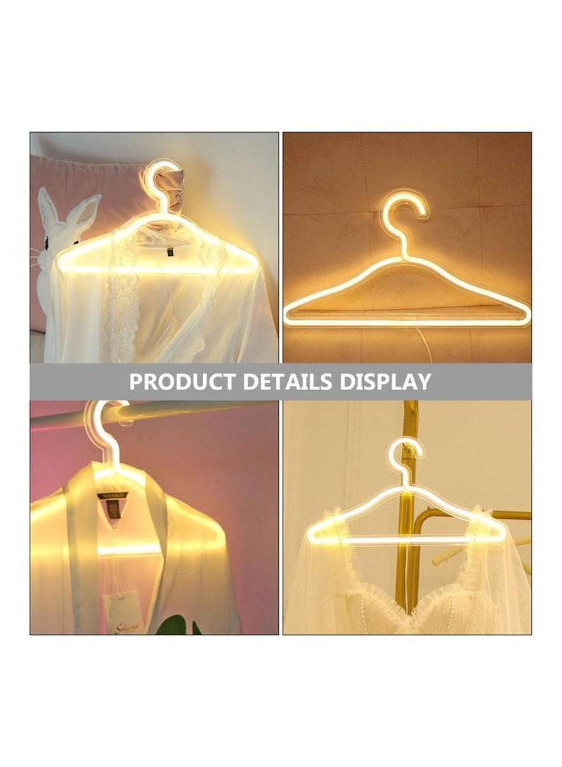 2 pcs LED Neon Light Sign Clothes Stand USB Powered Decorative Lights Hanger Light for Bedroom Clothing Store Wall Décor  - Image 5