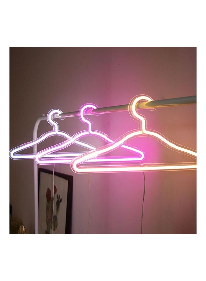2 pcs LED Neon Light Sign Clothes Stand USB Powered Decorative Lights Hanger Light for Bedroom Clothing Store Wall Décor  - Image 2
