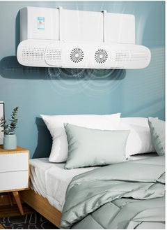 GUDOO Air Conditioner Deflector Retractable Air Conditioner Windshield with Fan Blades Split AC Adjustable Flow Deflector Wall-Mounted Universal 63-95cm  - Image 1