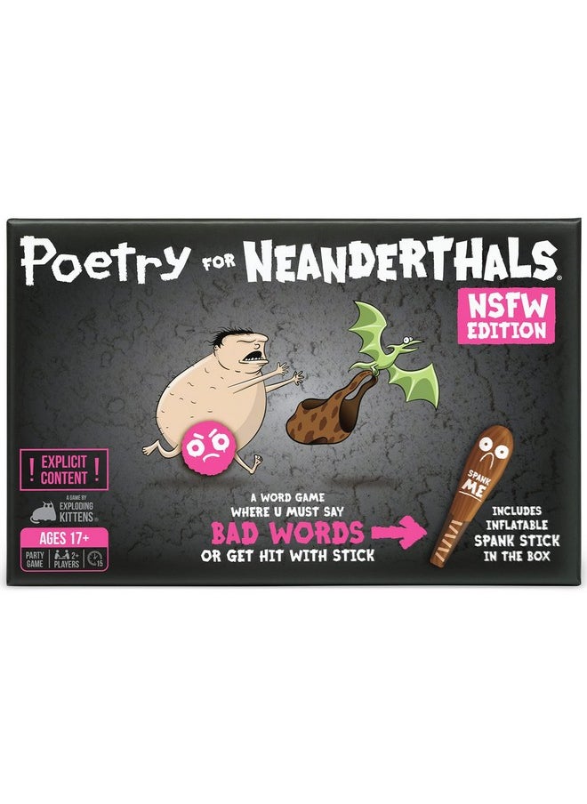 Exploding Kittens LLC Exploding Kittens Presents Poetry For Neanderthals Nsfw Edition Adult Party Games Card Games For Adults & Teens Hilarious Outdoor Games For Friends Competitive Word Guessing Fun Games For Adults  - Image 1
