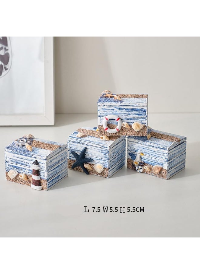 YINZUO Nautical Decorative Wooden Boxes Set of 4  - Image 2
