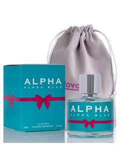 NovoGlow Alpha Blue for Women  34 Fl Oz Oz Eau De Parfum Spray  Long Lasting Fruity  Floral Fragrance Smell Fresh  Feminine All Day Includes Carrying Pouch Gift for Women for All Occasions