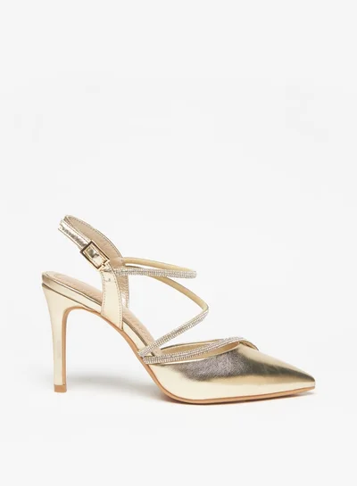Flora Bella Women's Embellished Sandals with Buckle Closure