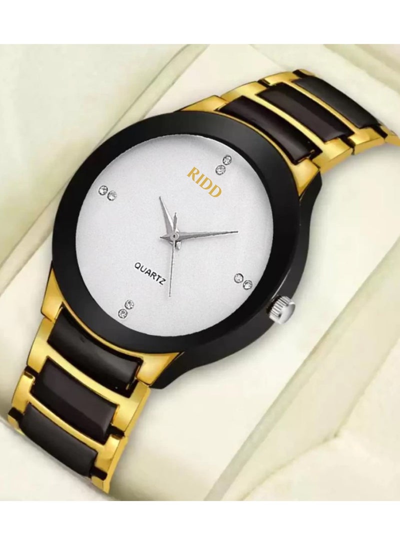 RIDD Men’s Analog Quartz Two tone Stainless Steel Band Watch - 38mm - Image 2