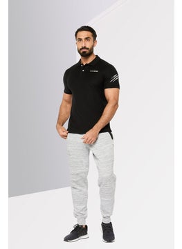 Plein Sport Men Sportswear Fit Short Sleeves Outdoor Polo, Black  - Image 2