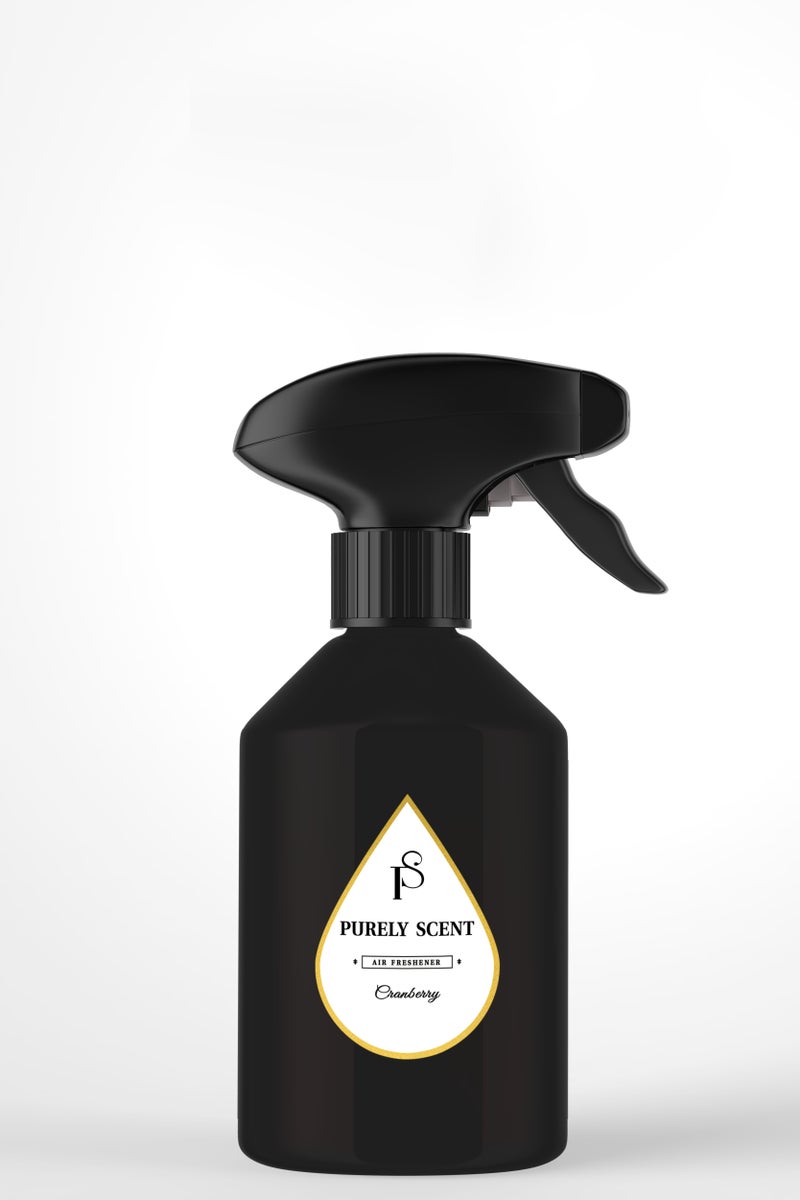 PURELY SCENT Cranberry Air Freshener Spray – 500ml Long-Lasting Fresh Scent - Image 1