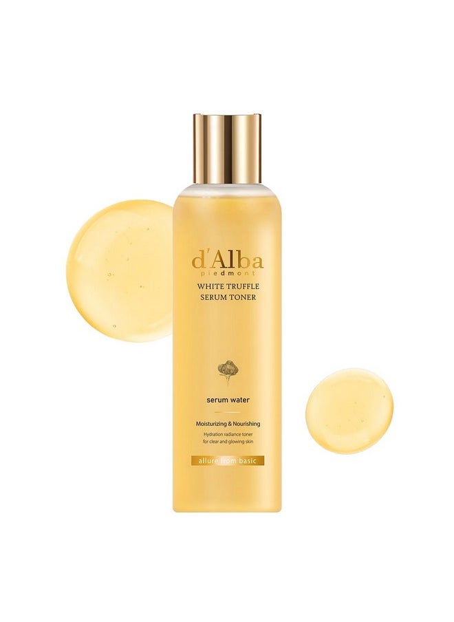 d'alba Piedmont - White Truffle Moisturizing Serum Toner, Glass Skin With Double Vitamin Skincare, Face Moisturizer, Korean Skin Care (6.08Fl. Oz) - Image 1