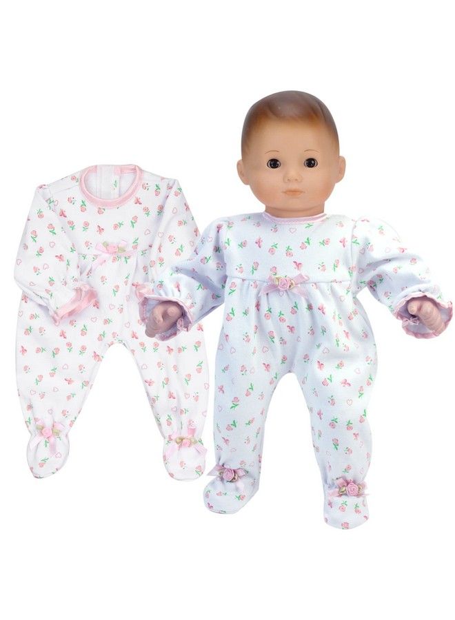 Sophia's 15 Inch Baby Doll Pajamas Floral Print Doll Sleeper Perfect For Bedtime Fits 15" Baby Doll! 15 Inch Floral Print Sleeper With Gift Bag; Doll Not Included  - Image 3