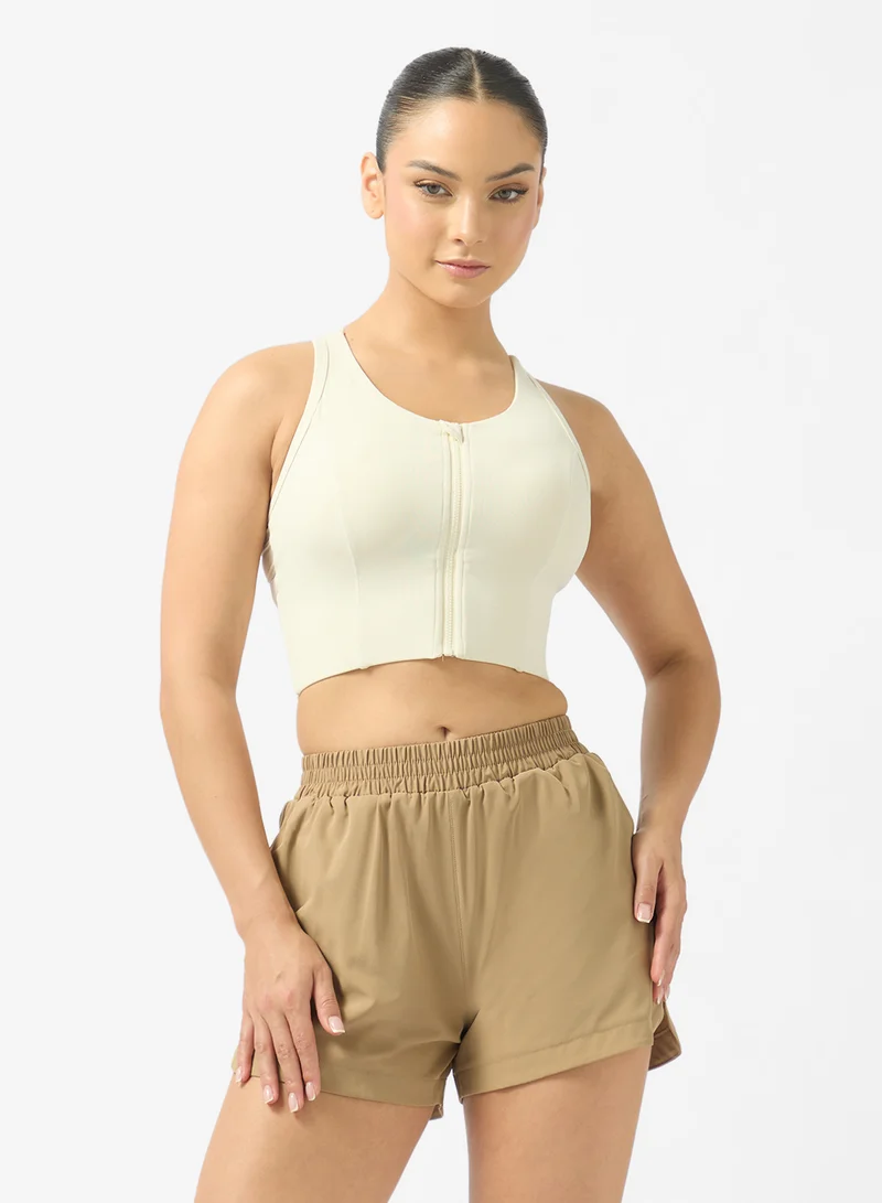 FRWD Zip Up Sculpting Tank Top