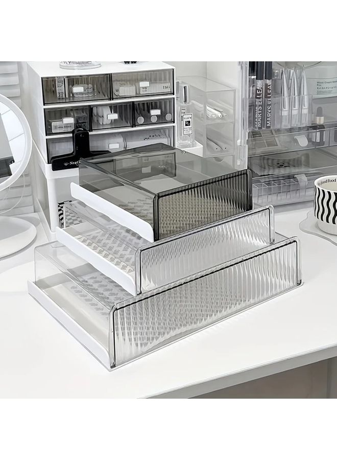 Transparent Acrylic Under Desk Drawer Organizer Model M For Home Office And Student Desk Storage - Image 5
