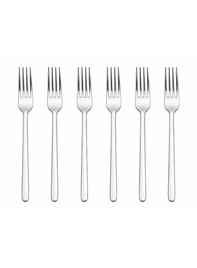 6 Piece Dinnerware Set - Silver
