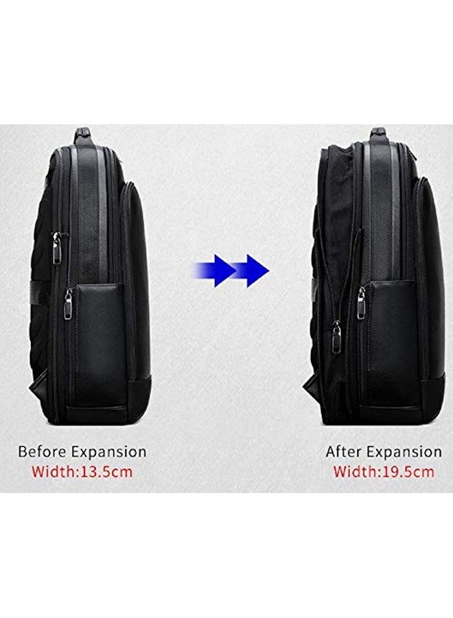 كونتاكتس حقيبة ظهر قياسية متعددة الاستخدامات لأجهزة الكمبيوتر المحمولة مقاس 15 بوصة مع منفذ شحن USB | حقيبة ظهر متعددة الوظائف (أسود) - Image 3