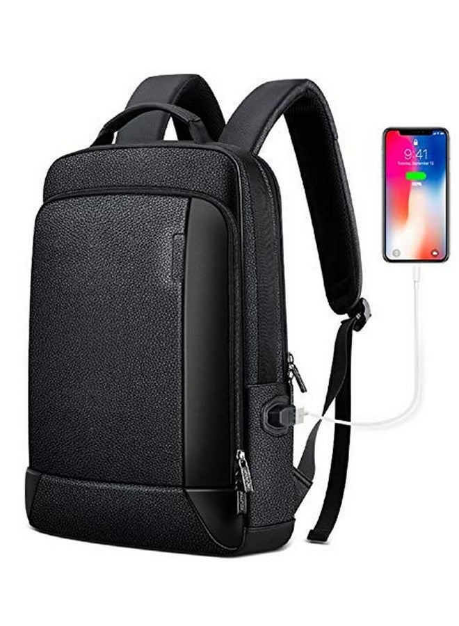 كونتاكتس حقيبة ظهر قياسية متعددة الاستخدامات لأجهزة الكمبيوتر المحمولة مقاس 15 بوصة مع منفذ شحن USB | حقيبة ظهر متعددة الوظائف (أسود) - Image 1