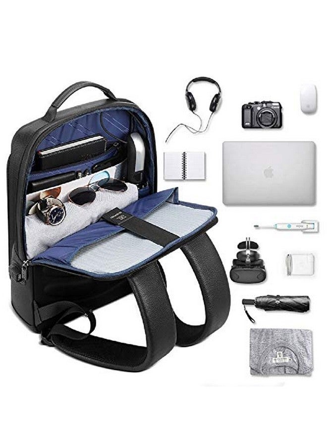 كونتاكتس حقيبة ظهر قياسية متعددة الاستخدامات لأجهزة الكمبيوتر المحمولة مقاس 15 بوصة مع منفذ شحن USB | حقيبة ظهر متعددة الوظائف (أسود) - Image 2