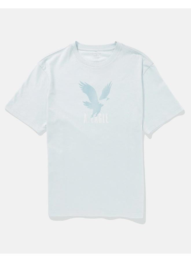 American Eagle Logo Graphic Crew Neck T-Shirt  - Image 3