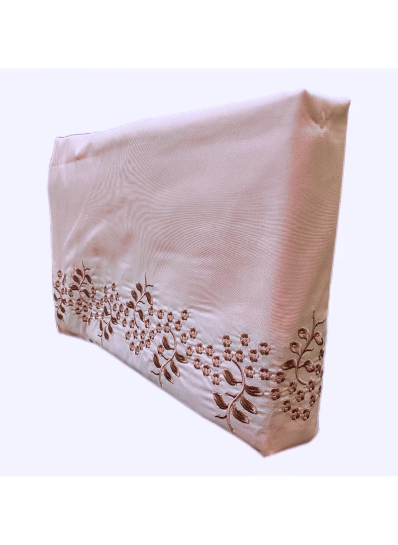 Generic Embellished Bed Sheets Set Five Piece 100% Cotton Bedding Set In Pink  - Image 3