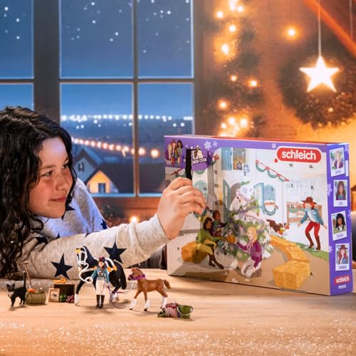 Schleich Horse Club Horse Club Advent Calendar Sofias Winter Surprise 36 Toys Including Poseable Figurine Horses and Accessories Holiday Event Calendar for Christmas Kids Ages 5 99012 - Image 3