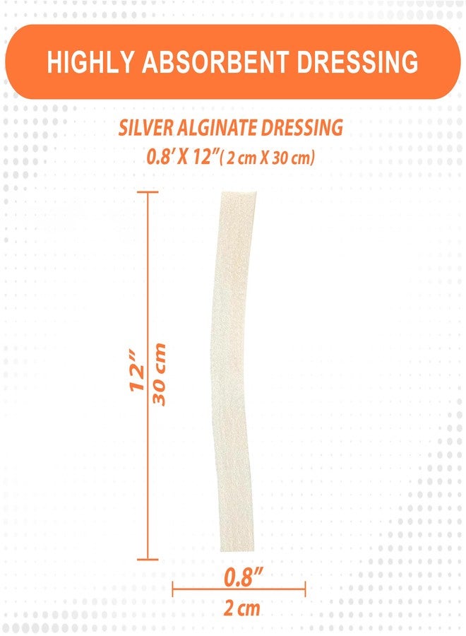 MedVance Silver Calcium Alginate Ag Sterile Highly Absorbent Dressing, (0.8" x 12") Pack of 10 - Image 3