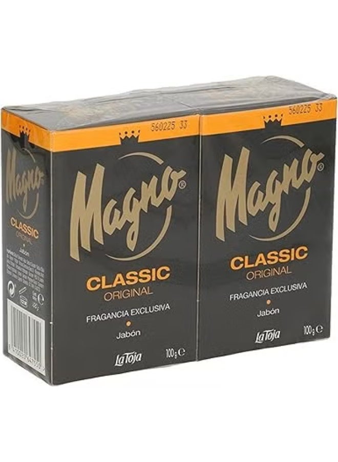 Jabon by La Toja Magno Classic Black Glycerin Hand Soap 100g Set 2 pcs