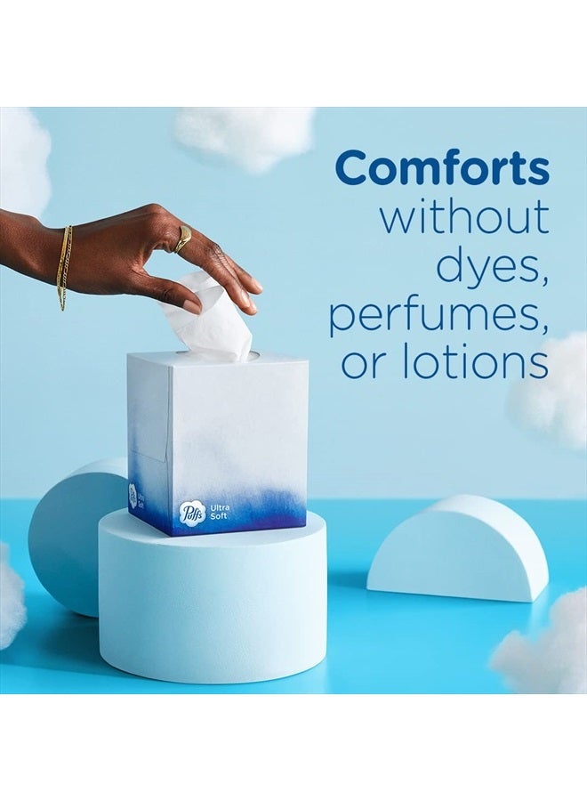 Puffs Ultra Soft Non-Lotion Facial Tissue, 8 Family Boxes, 124 Facial Tissues per Box - Image 4