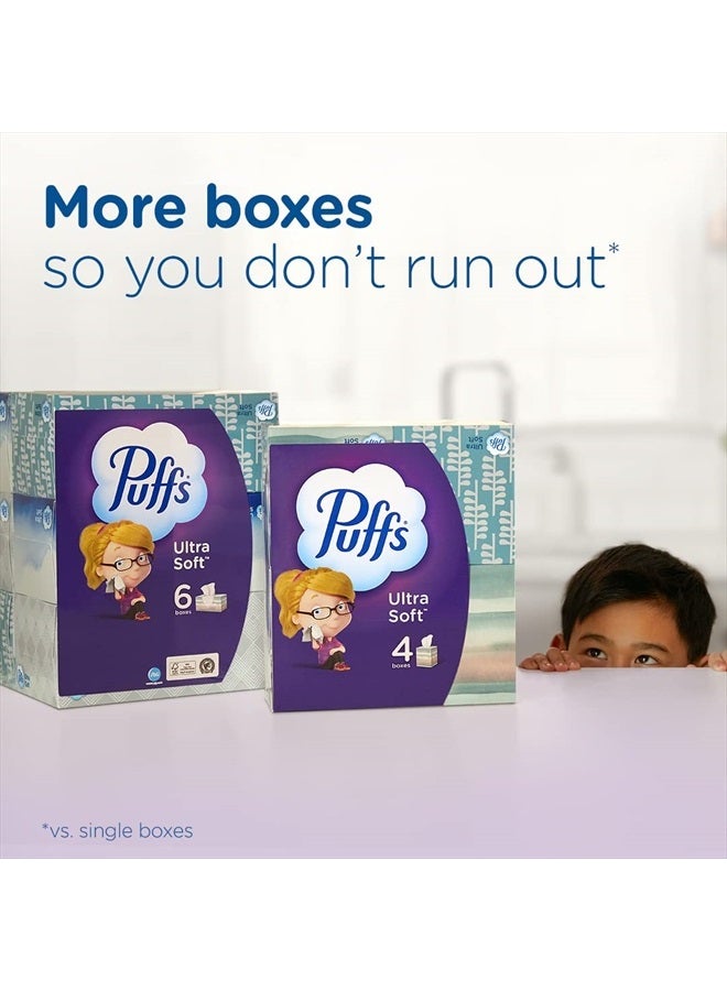 Puffs Ultra Soft Non-Lotion Facial Tissue, 8 Family Boxes, 124 Facial Tissues per Box - Image 5