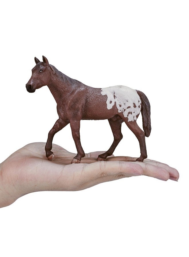MOJO Appaloosa Stallion with a Chestnut Blanket Realistic Horse Toy-Replica Hand Painted Figurine - Image 4