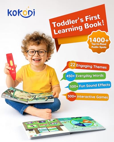 KOKODI Talking Books Sets Interactive Audio Sound Books Kids Learning Electronic Toys for Boys Girls Autism Sensory Games Early Educational Gifts Birthday Gifts for Toddlers Kids Age 2 3 4 5 - Image 5