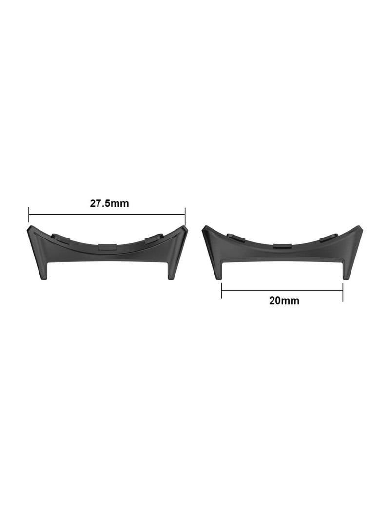 2PCS Metal Connector Link for Google Pixel Watch Band Smartwatch Adapters for Pixel Watch Accessories Compatible Bandwidth 20mm (black) - Image 3