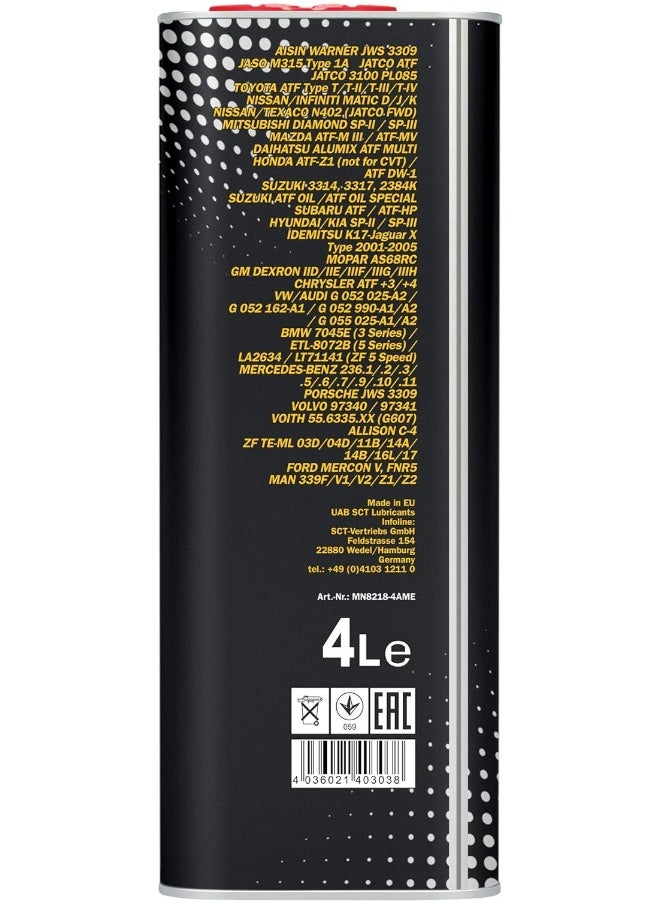 MANNOL MANNOL 8218 - O.E.M MULTIVEHICLE Automatic Transmission Gearbox Oil  - Image 4