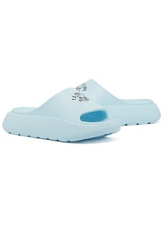 U.S. Polo Assn. Women's Light Blue Slides - High-Quality Sole Lightweight & Trendy Design  - Image 2