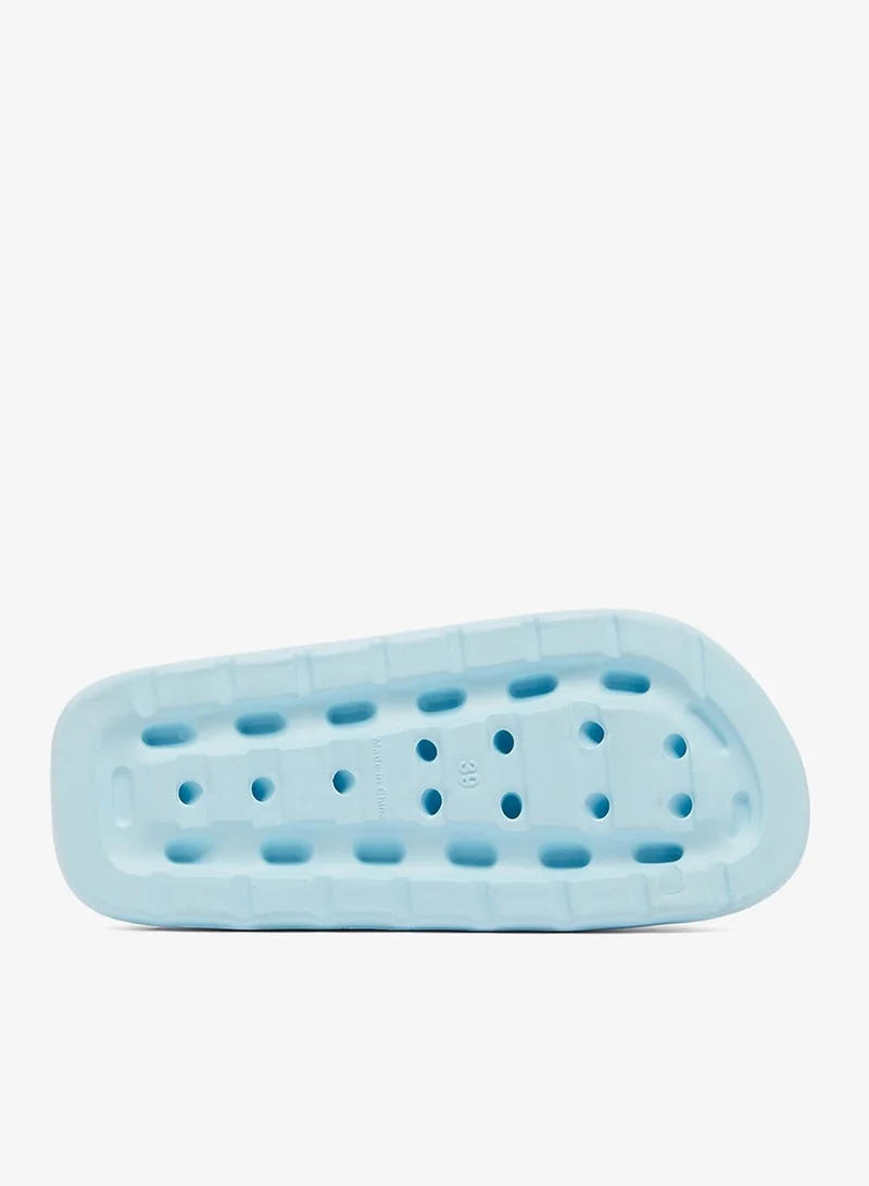 U.S. Polo Assn. Light Blue Women's Light Blue Slides - High-Quality Sole Lightweight Shoes & Trendy Design for Women | Best Price UAE