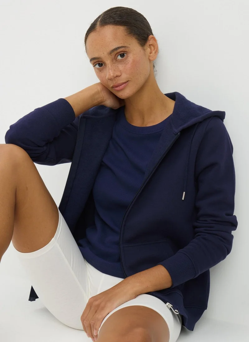 Matalan Navy Zip Up Hoodie
