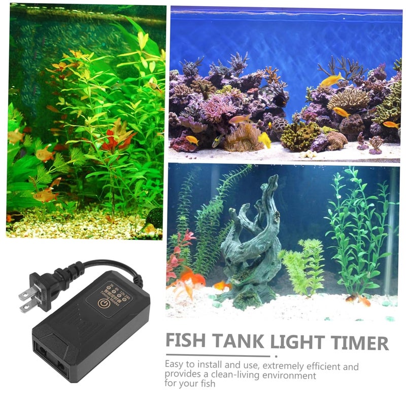 Fish Tank Light Timer Aquarium Controller Easy to Use Stage Timed for Home Aquariums Compatible Voltage Efficient Practical Fish Care - Image 3