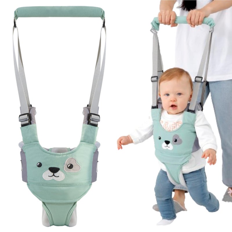 AVIZCVE Baby Walking Harness, Handheld Kids Walker Helper, New Upgrade Breathable and Adjustable Toddler Infant Walker Harness Assistant Belt with Instructions for 7-24 Month (Green) - Image 1