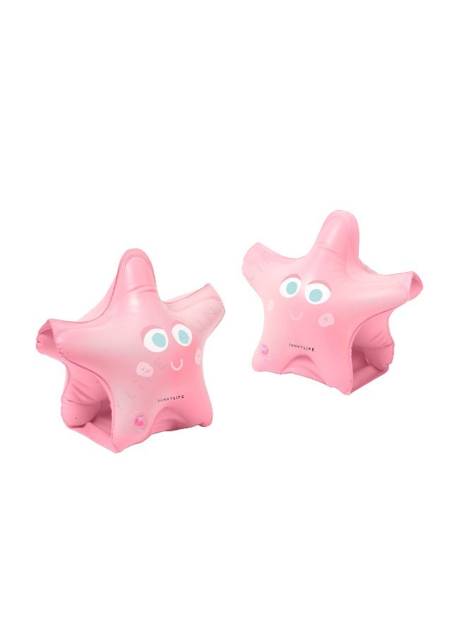 SUNNY LIFE Melody the Mermaid Float Bands – Strawberry | Kids’ Swim Arm Bands | Pool Floaties | Water Safety for Beginners | Swimming Essentials - Image 3