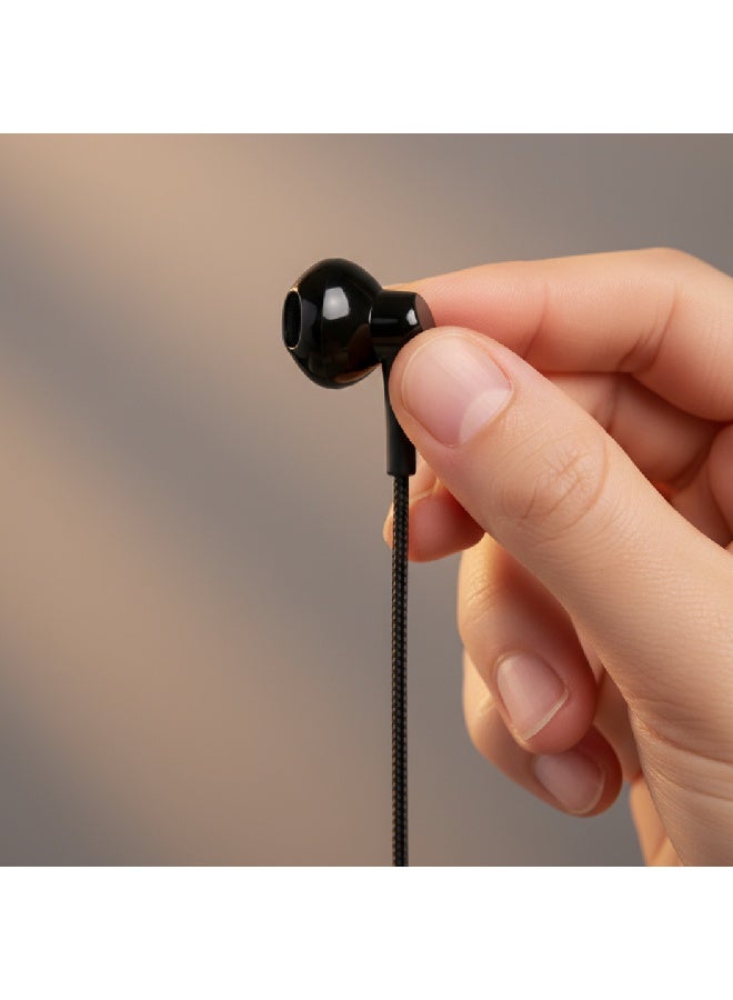 Seeken Lightning Braided Earphones | Premium Wired Earbuds with Mic | 14.2mm Copper Speakers | Noise Isolation | Durable 1.2m Tangle-Free Cable | Compatible with iPhone  & Lightning Devices - Image 4