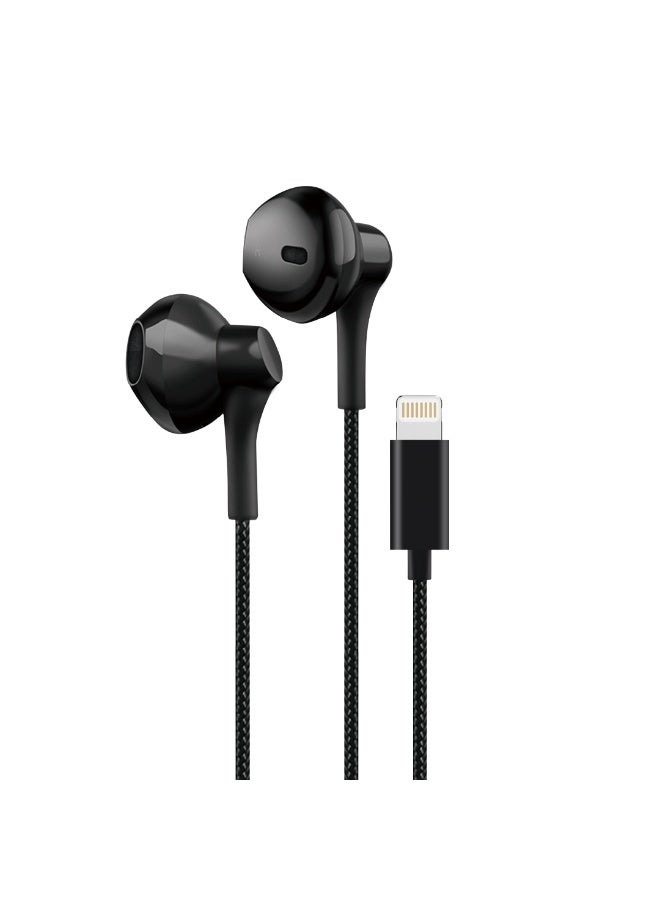 Seeken Lightning Braided Earphones | Premium Wired Earbuds with Mic | 14.2mm Copper Speakers | Noise Isolation | Durable 1.2m Tangle-Free Cable | Compatible with iPhone  & Lightning Devices - Image 1