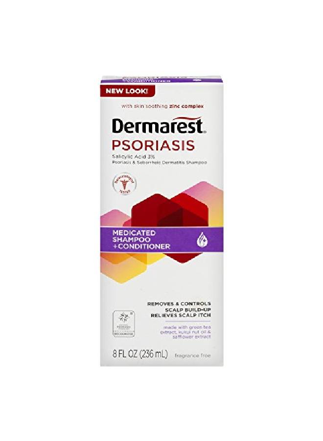 Dermarest Psoriasis Medicated Shampoo plus Conditioner | 8Ounces | 1Unit - Image 1