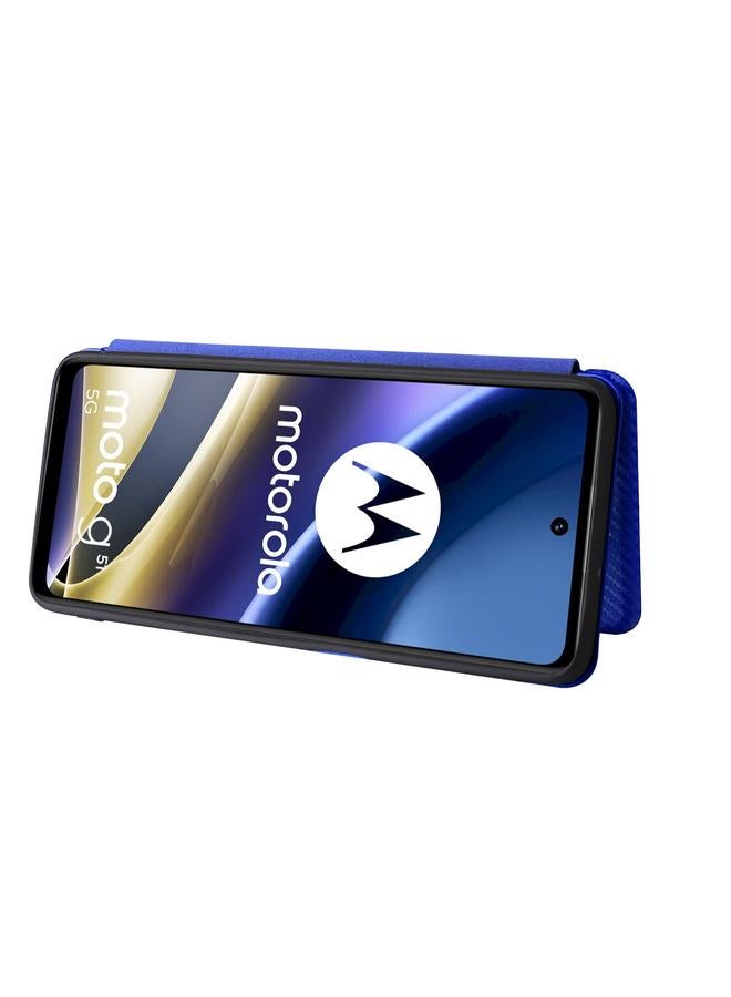 اس-توب جراب لهاتف Motorola Moto G51 5G مصنوع من ألياف الكربون وجلد قابل للطي - Image 4