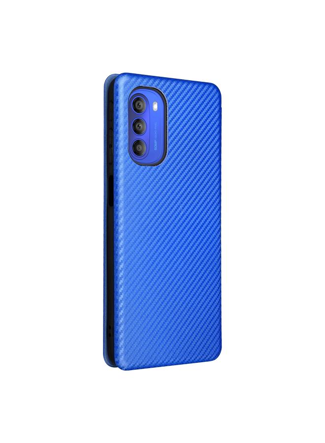 اس-توب جراب لهاتف Motorola Moto G51 5G مصنوع من ألياف الكربون وجلد قابل للطي - Image 3