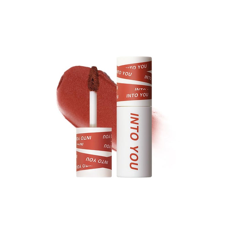 INTO YOU Matte, Super Stay, Waterproof, Long Lasting Lipcolor with Lightweight Lip Mud Texture, Dual-use for Lips and Cheek, Red Lipstick (EM01) - Image 1