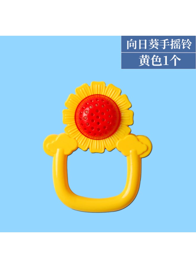 BiJun Kindergarten Gymnastics Sunflower Bracelet Toy Children's Fitness Sound Plastic Dumbbell Dance Feeling System Hand Ring Bell - Image 1