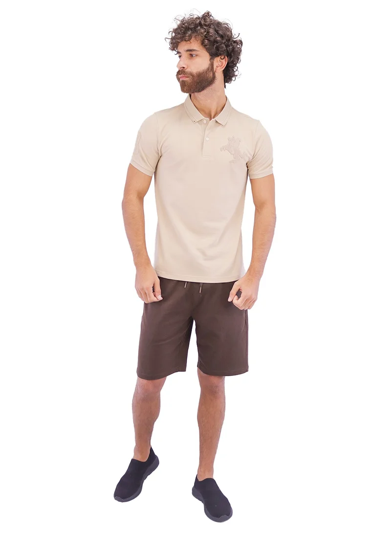 GIORDANO Men's Napoleon Polo  - Khaki